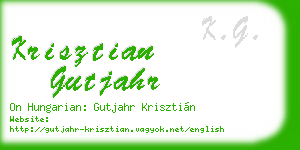 krisztian gutjahr business card